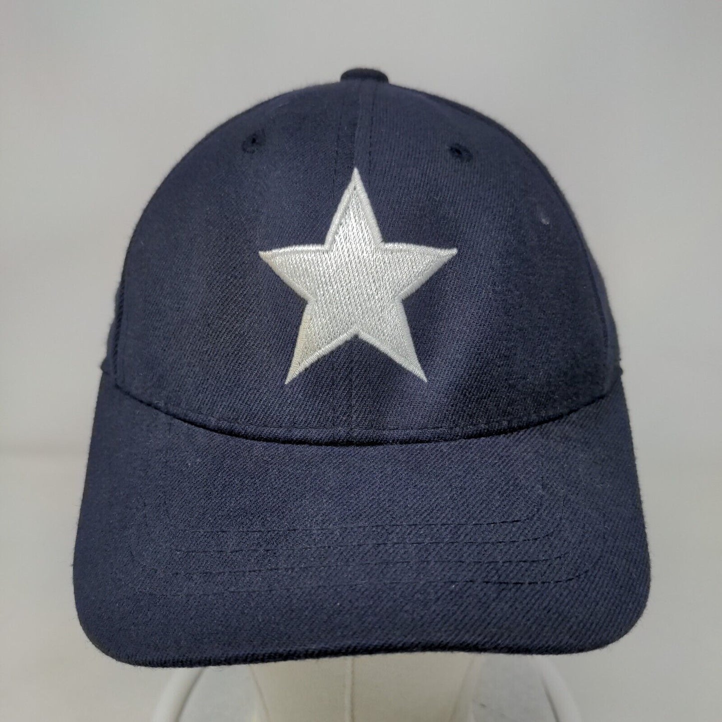 White Star Raymond Park Fitted Hat Blue Youth Embroidered Richardson