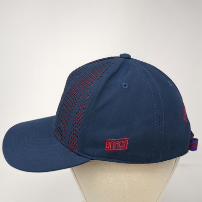 FC Barcelona Soccer-International 5 Panel Blue One Size Hat Perforated Crest