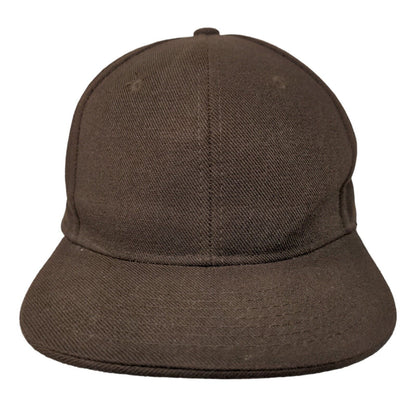 Hatco Fitted Hat Brown Size 7 3/8 Premium Original Flat Vented Holes Blank