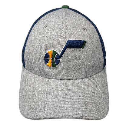 Utah Jazz NBA New Era Trucker Hat Gray Blue Green One Size Snapback Mesh 9FORTY