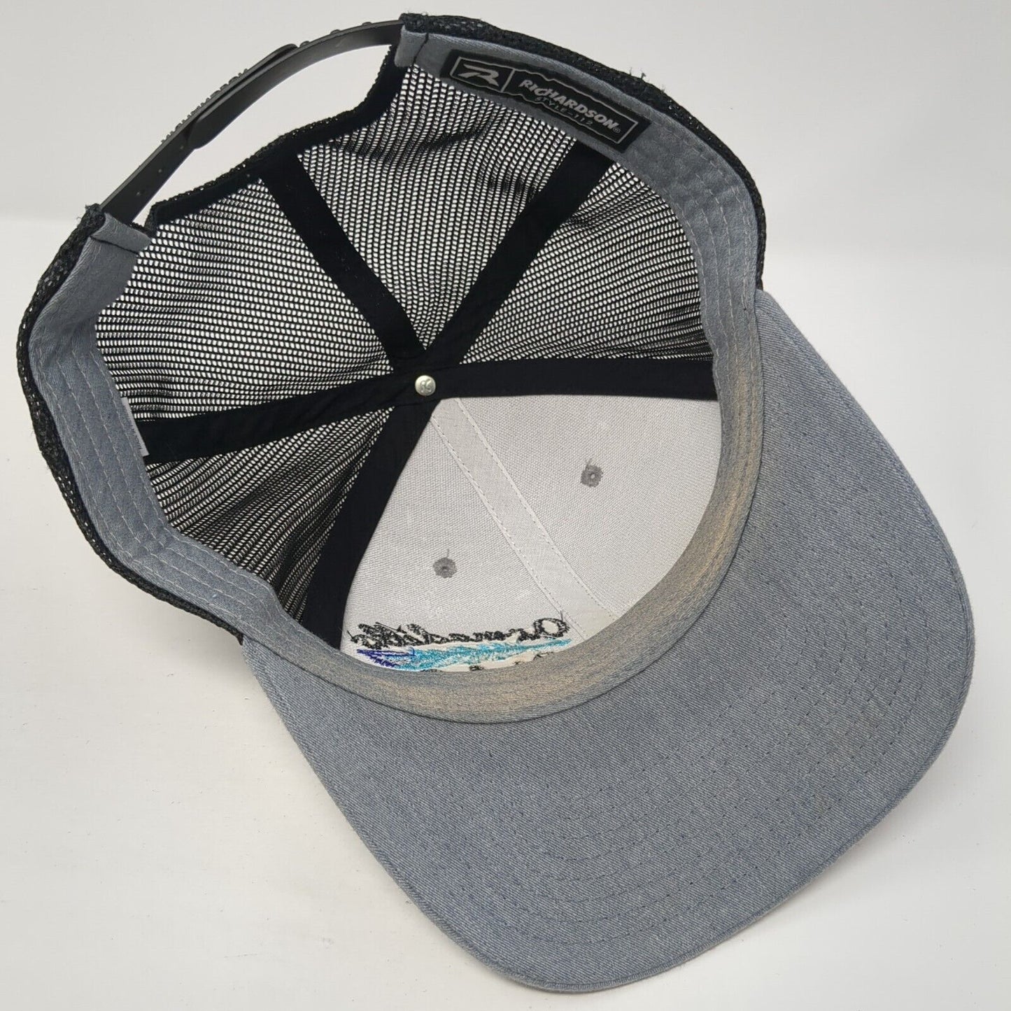 Armadillo Hat Co. Snapback Mesh Back Trucker Hat Gray One Size Richardson