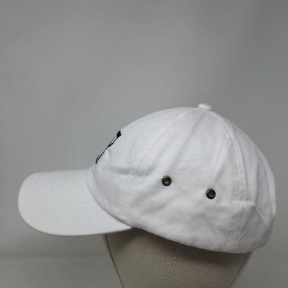 Port & Company Slideback Hat White One Size Embroidered Logo Vent Holes