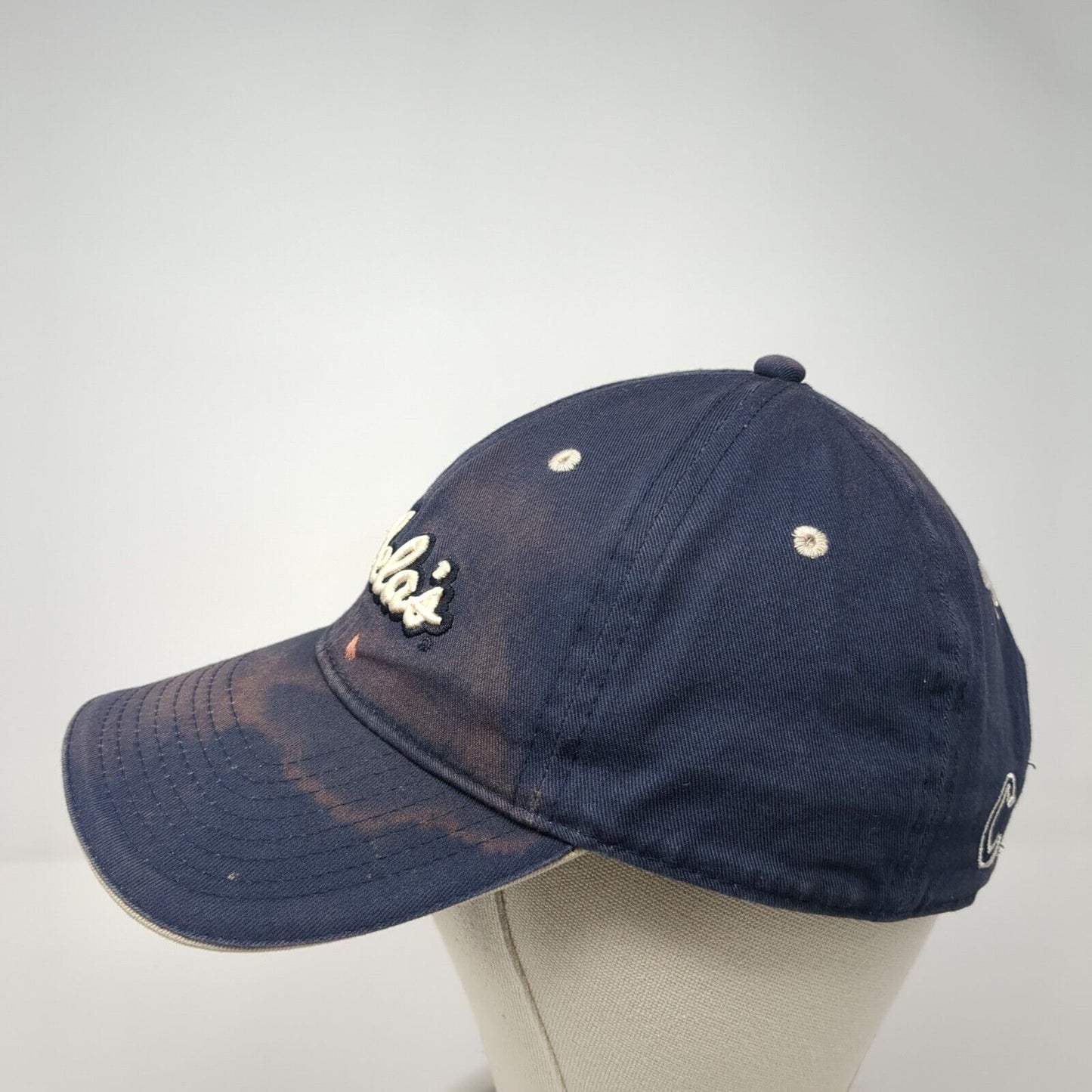Cabela's Worlds Foremost Outfitters Slideback Hat Blue OS Adjustable Embroidered