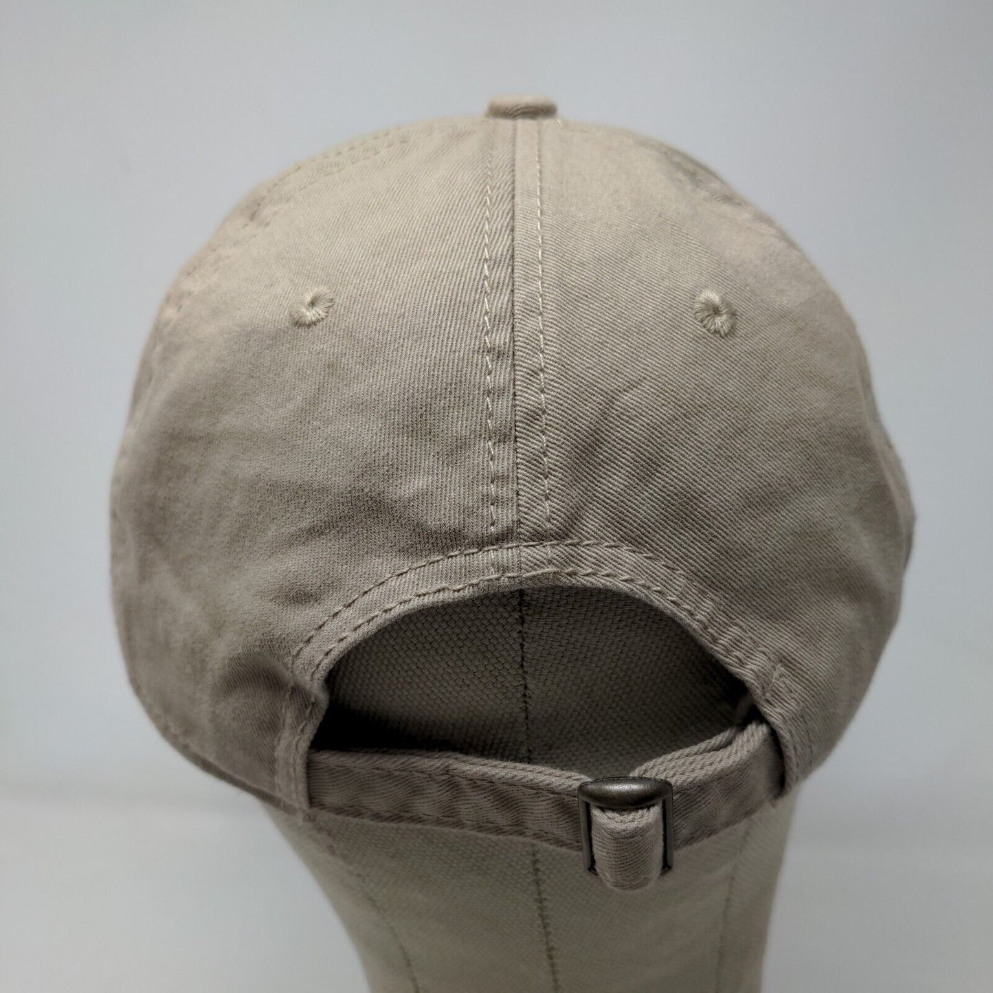 Cap America Men's Slideback Hat Tan Adjustable Embroidered Hand Logo