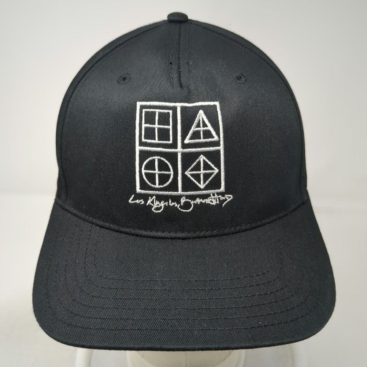 Otto 5 Panel Black Hat One Size Snapback Los Angeles Bunratty Logo Side Patch