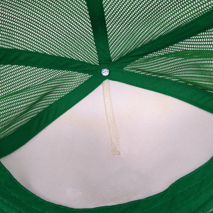 Fat Leaf Water Snapback Mesh Back Trucker Hat Green OSFA Yupoong