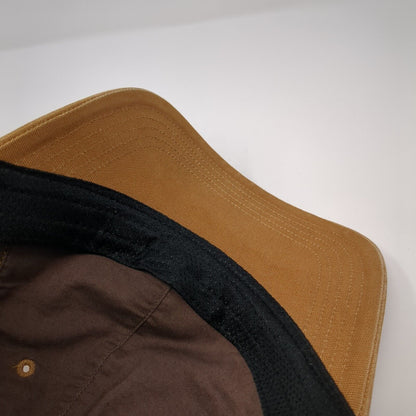 Carhartt Strapback Baseball Cap Brown One Size Adjustable Embroidered 6 Panel
