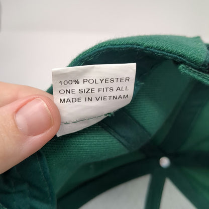 Portland Arched White Lettering Green One Size Baseball Cap Strapback Hat