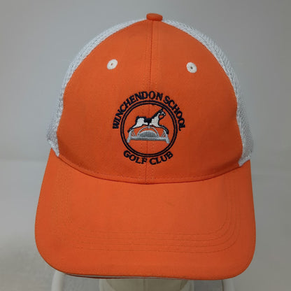 Ahead Baseball Cap Orange One Size Winchendon School Golf Club Rocking Horse Hat