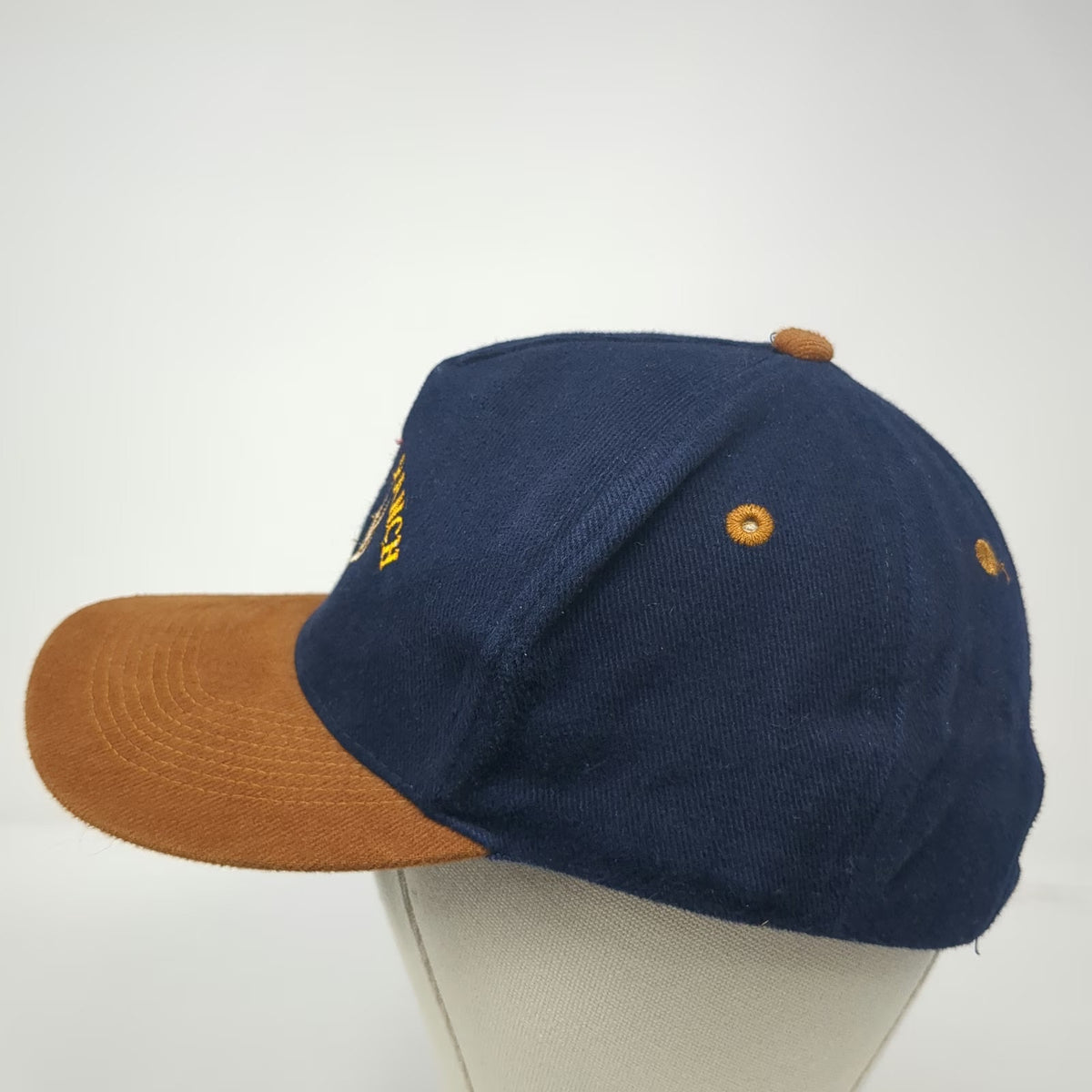 Otto 5 Panel Blue Hat One Size Cotton Twill Ranch Antlers Slideback Buckle Logo
