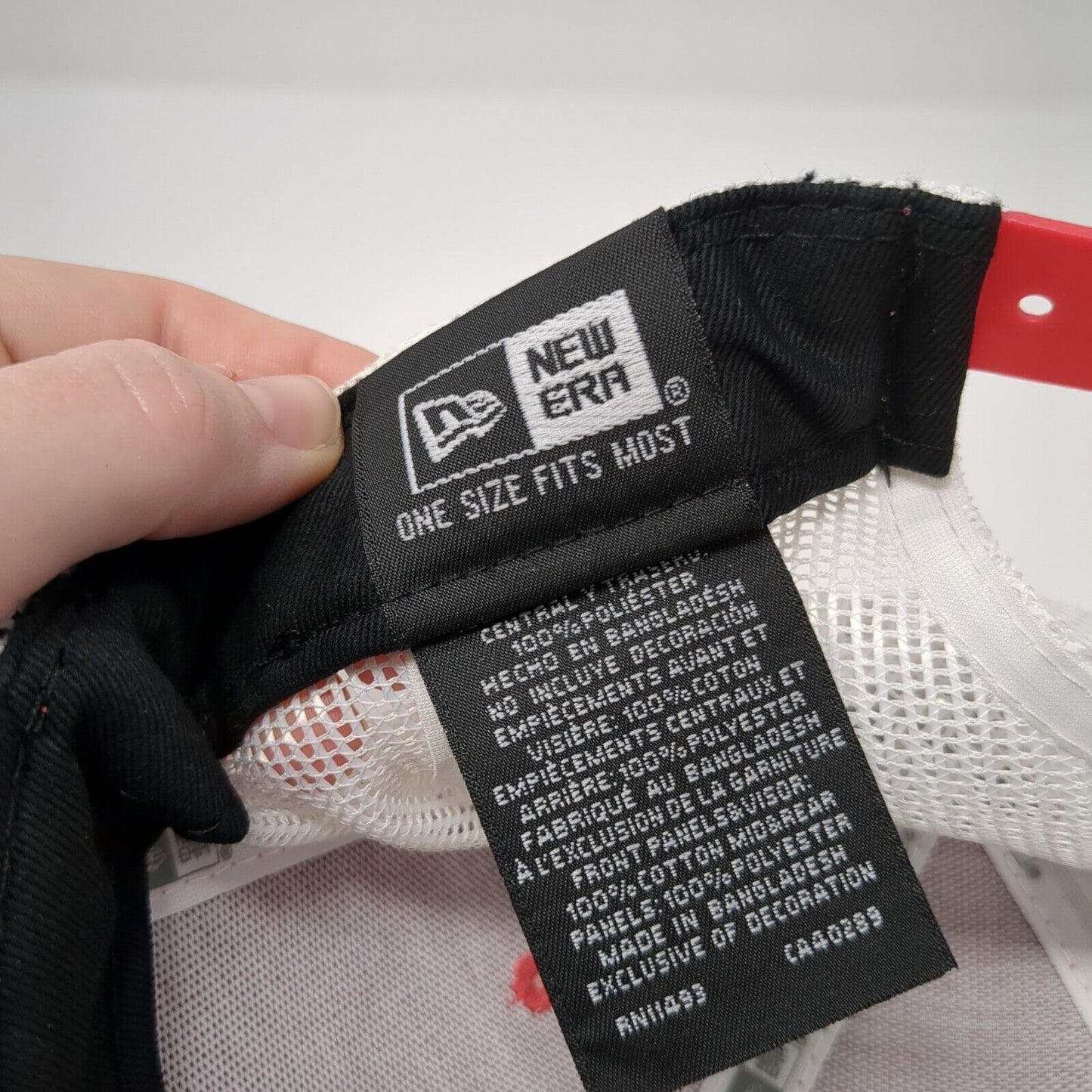 Fishmonster Key West Snapback Trucker Hat Red One Size Mesh Back New Era