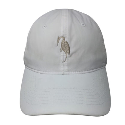 Callaway by Ponyflo Ponyback Strapback Hat White OSFA Adjustable Embroidered