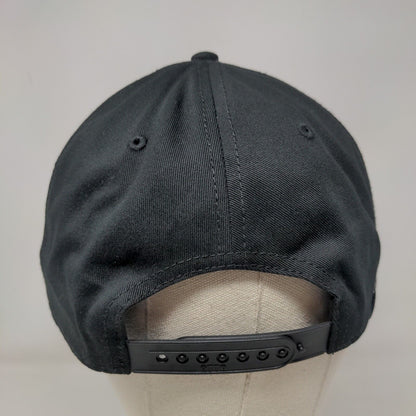 Brundage Mountain Stryder Snapback Hat Black OSFM Vent Holes Otto