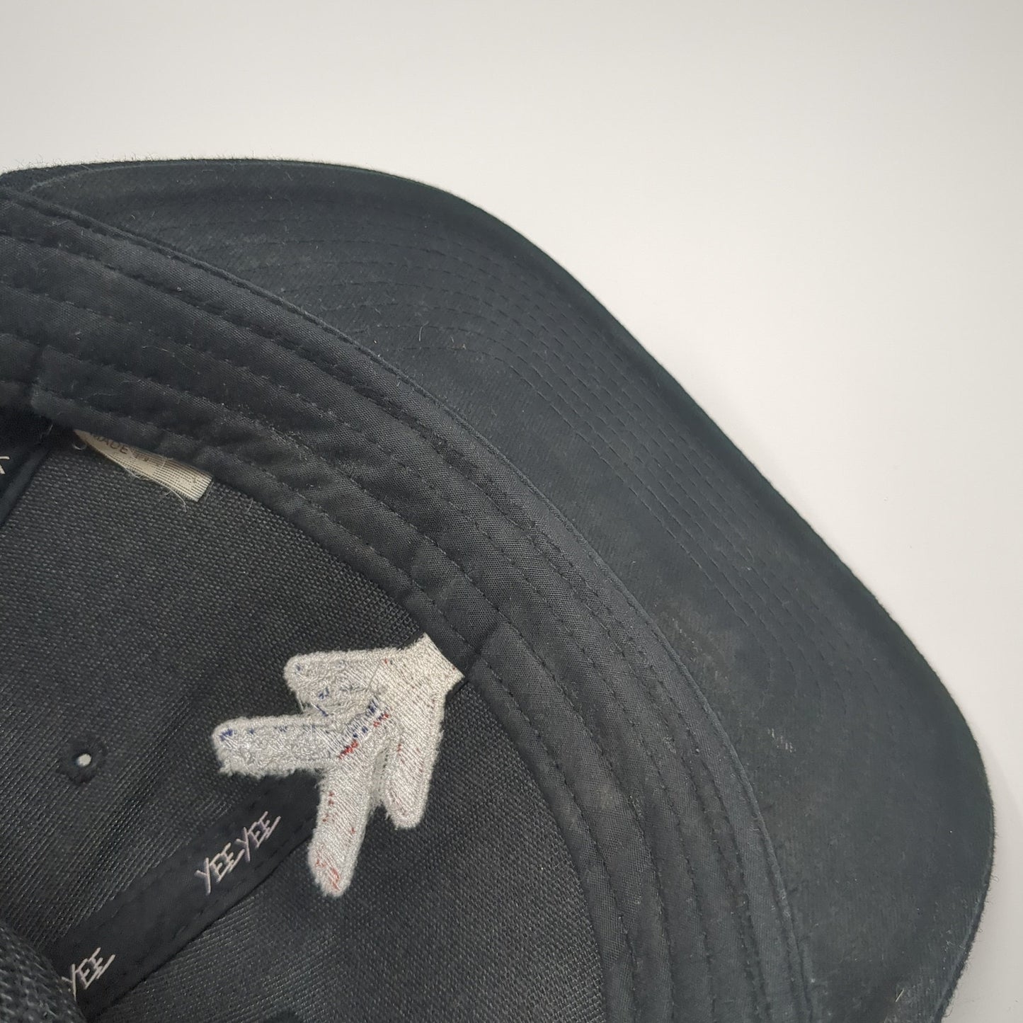 Yee Yee Logo USA Flag Snapback Trucker Hat Black One Size Mesh Back