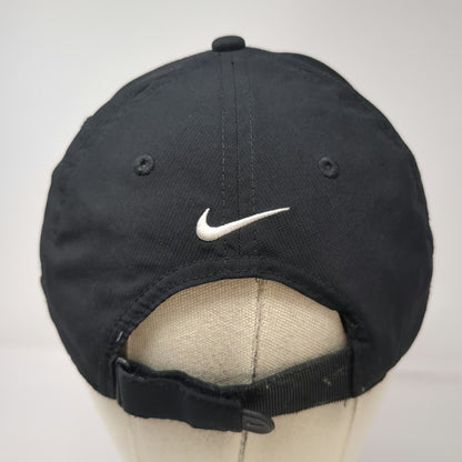 Nike Baseball Cap Black One Size Dri-Fit Legacy91 Swoosh Logo Strapback Hat Golf