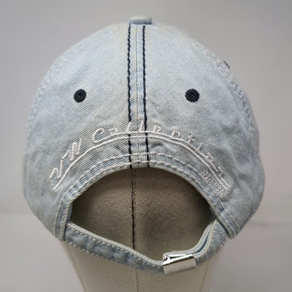 Volkswagen Blue Baseball Cap One Size Beetle Bug Denim Patch Slideback Hat Heart