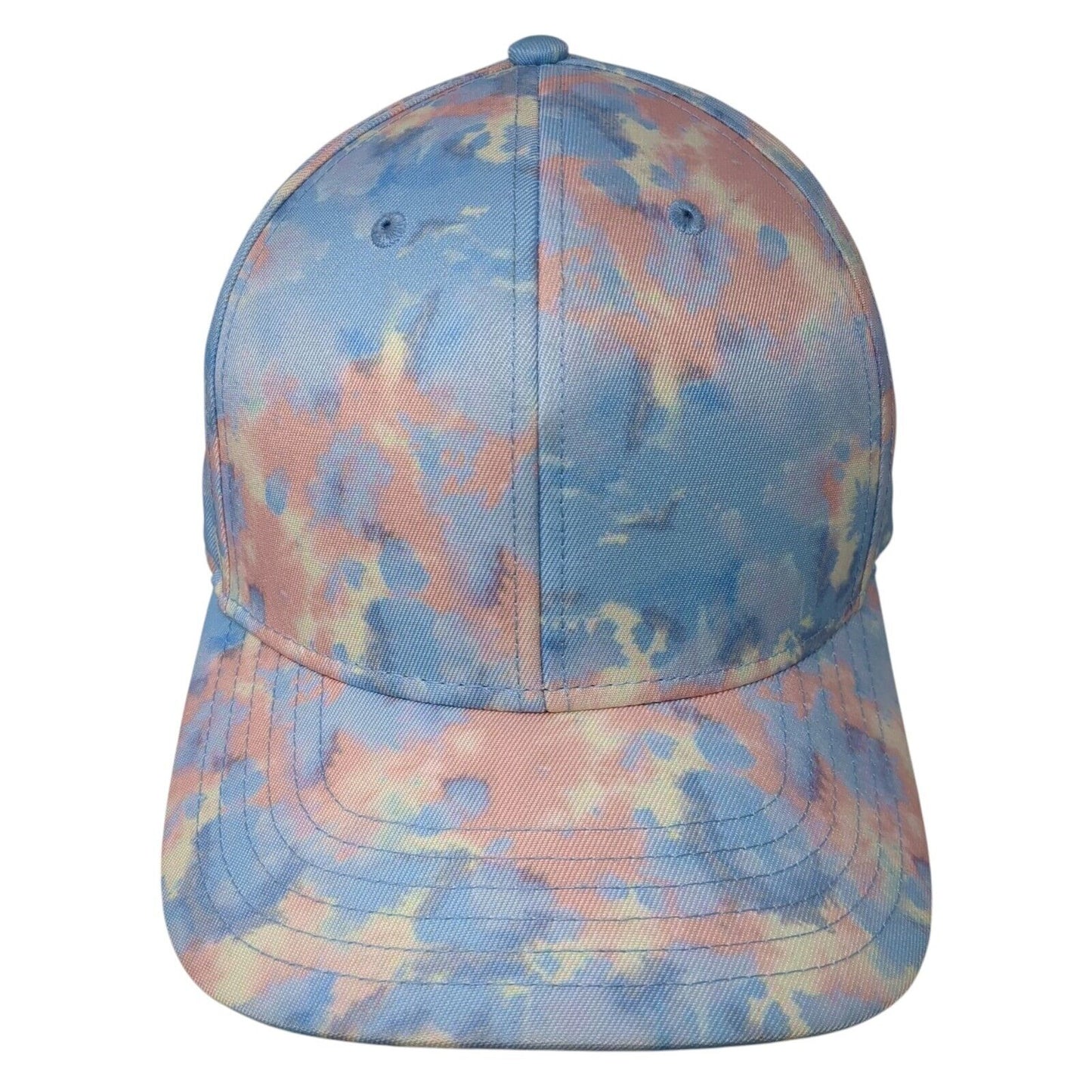 Unbranded Slideback Hat Multicolor OS Adjustable Tie Dye Vented Holes Blank