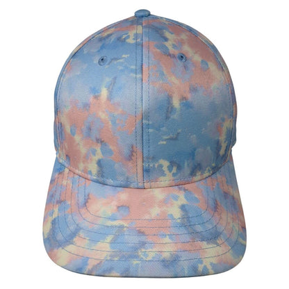 Unbranded Slideback Hat Multicolor OS Adjustable Tie Dye Vented Holes Blank