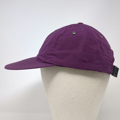 The North Face Baseball Cap Purple Supplex Nylon Slideback Hiking Hat Vintage