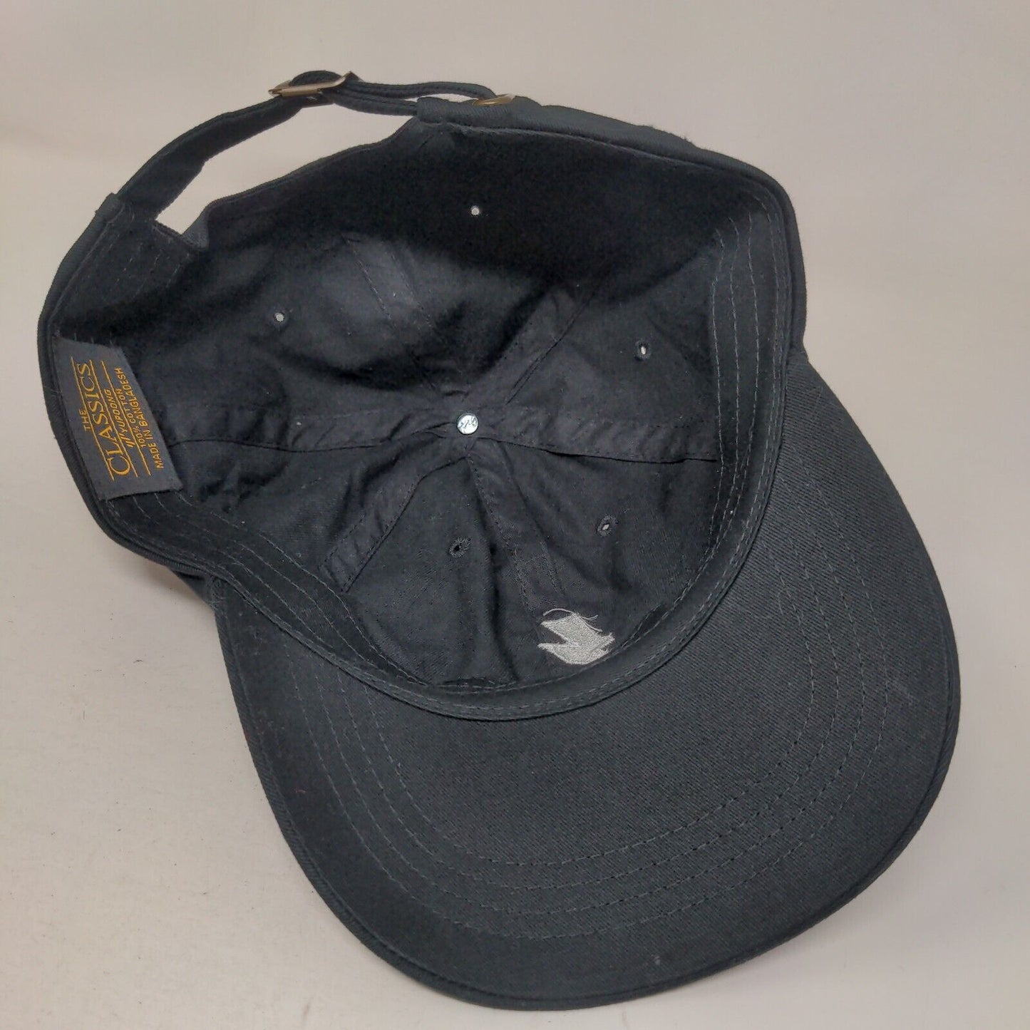 Thunderbolt Slideback Hat Black One Size Adjustable Embroidered Yupoong