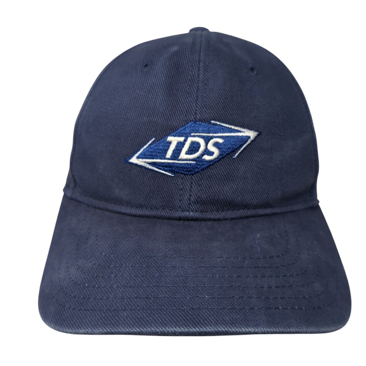 TDS Strapback Hat Blue One Size Adjustable Embroidered Otto 6 Panel