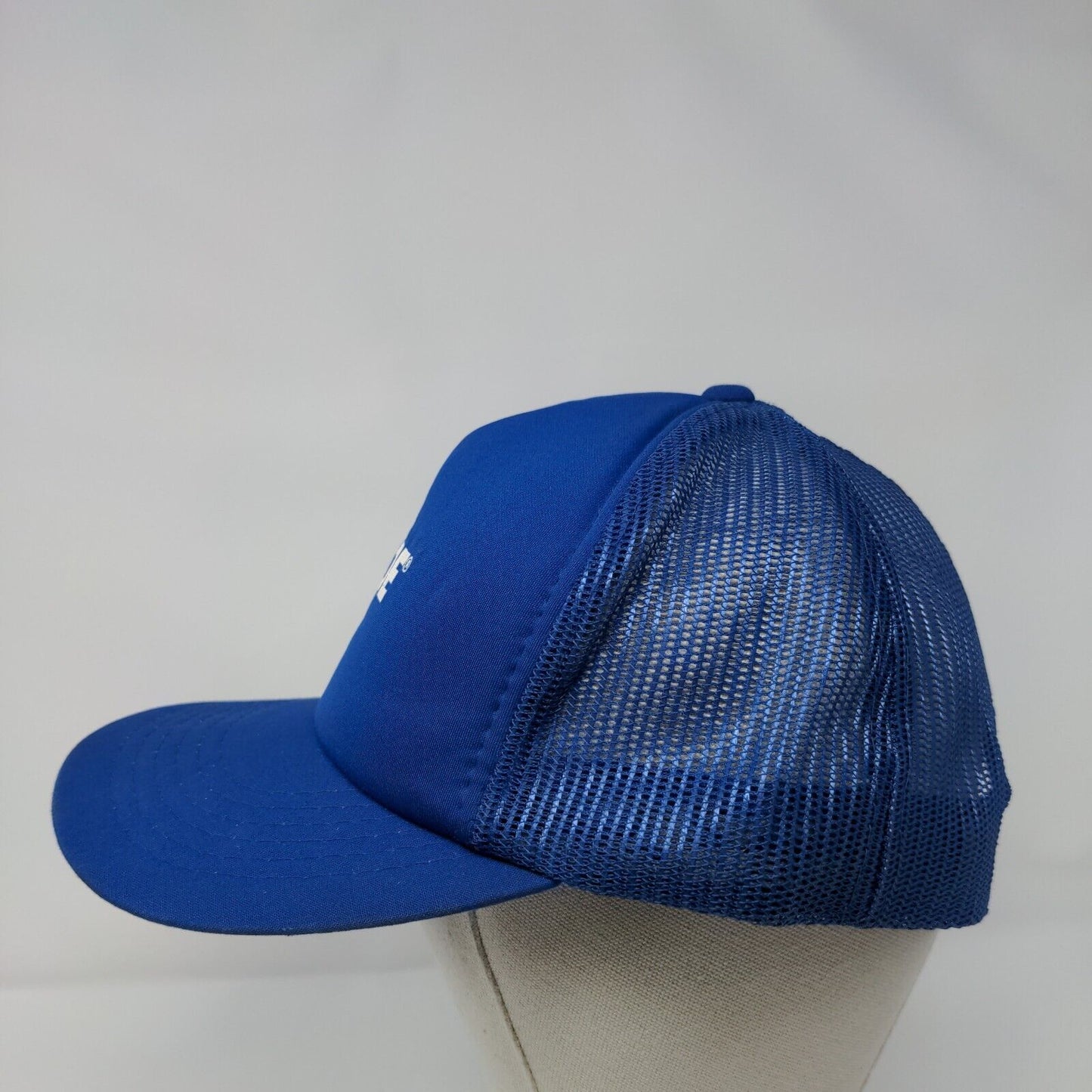 Exide Snapback Trucker Hat Blue OSFA Adjustable Mesh Back Pennant Winner