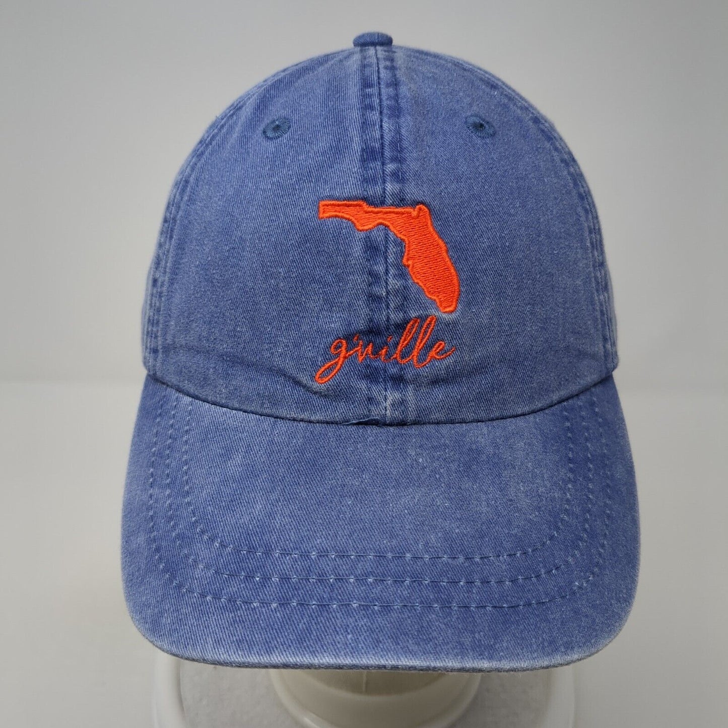 Gville Florida Slideback Baseball Cap Blue OS Adjustable Embroidered Adams