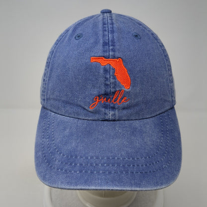 Gville Florida Slideback Baseball Cap Blue OS Adjustable Embroidered Adams