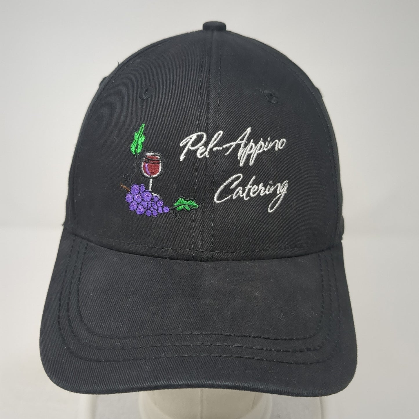 Pel-Appino Catering Strapback Hat Black One Size Adjustable Dri-Duck