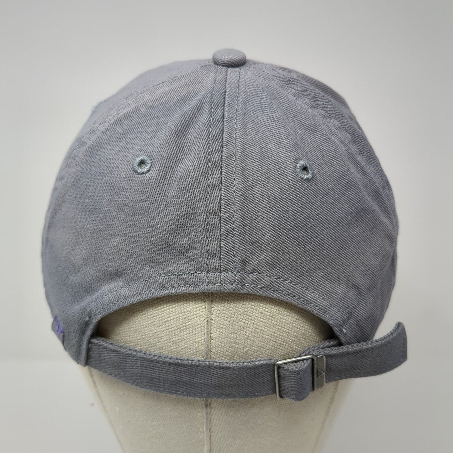 Adidas Aeroready Slideback Hat Gray One Size Adjustable Embroidered 6 Panel