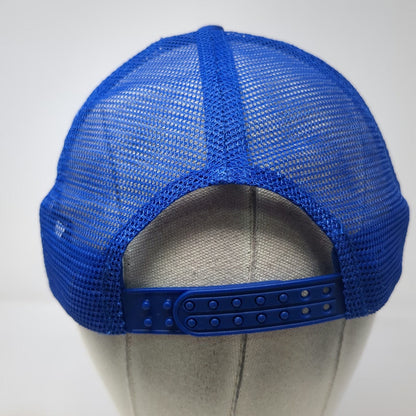 Port Authority Trucker Hat Blue One Size Corona Football Rope Mesh Snapback
