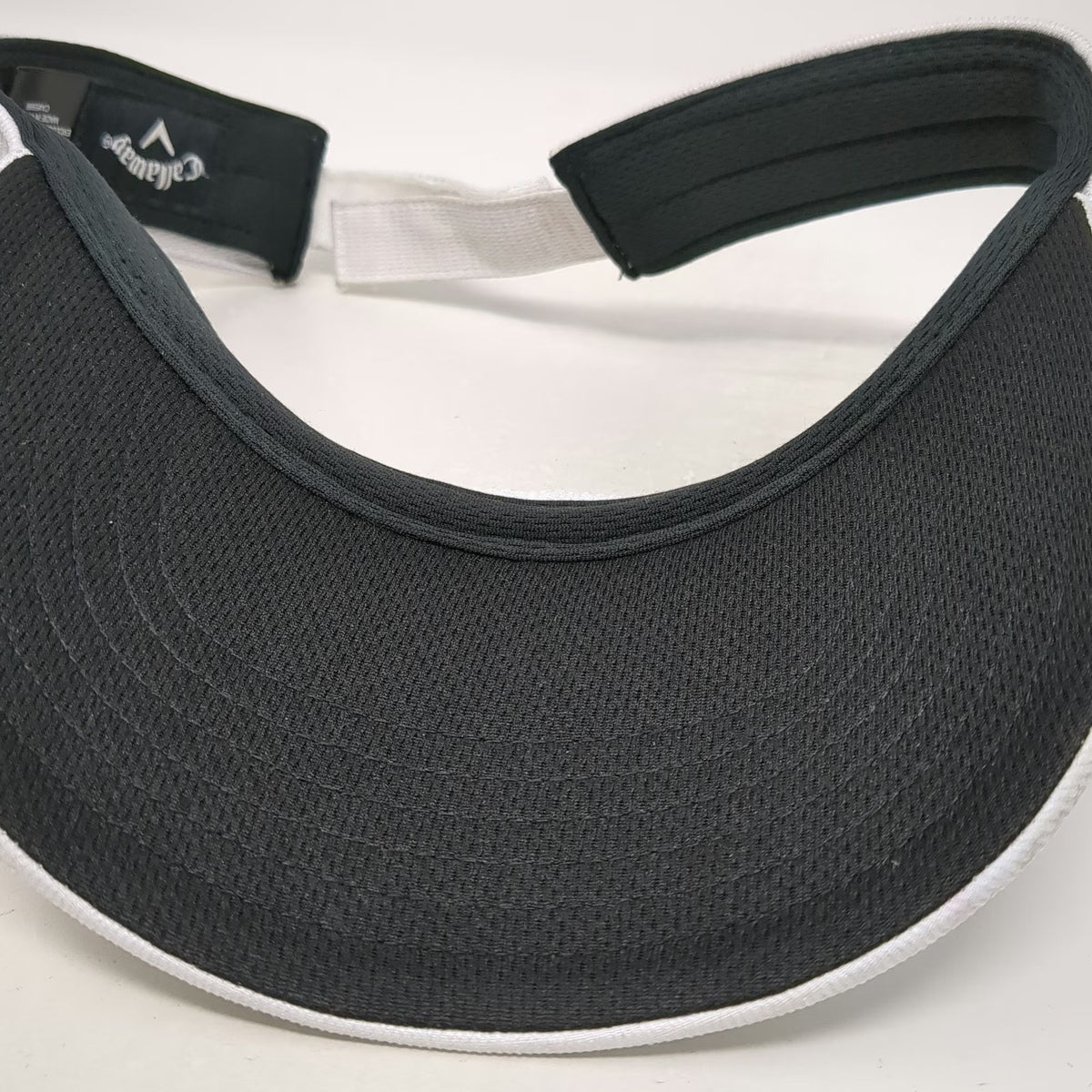 Callaway Visor White One Size Strapback Chrome Logo Performance Golf Sport Hat