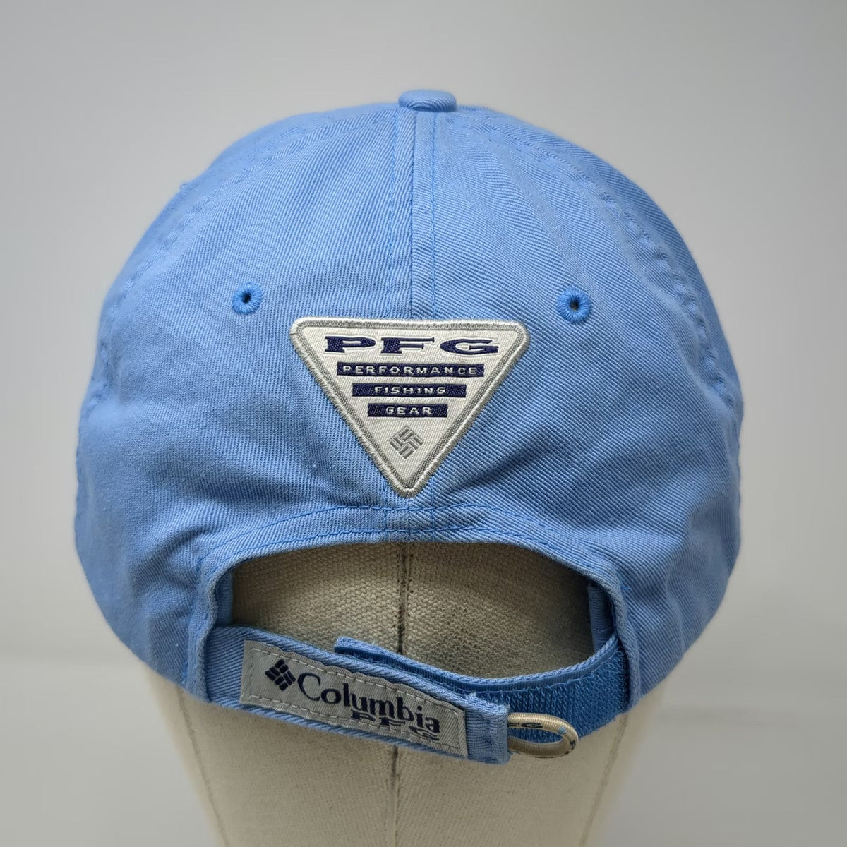 Columbia Baseball Cap Blue One Size PFG Performance Fishing Gear Cotton Hat
