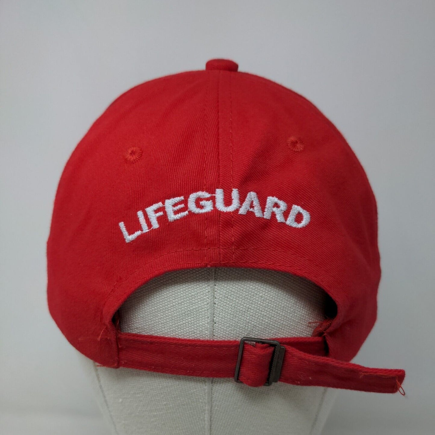 Lifeguard Men's Slideback Hat red Embroidered Logo Polycotton Adjustable