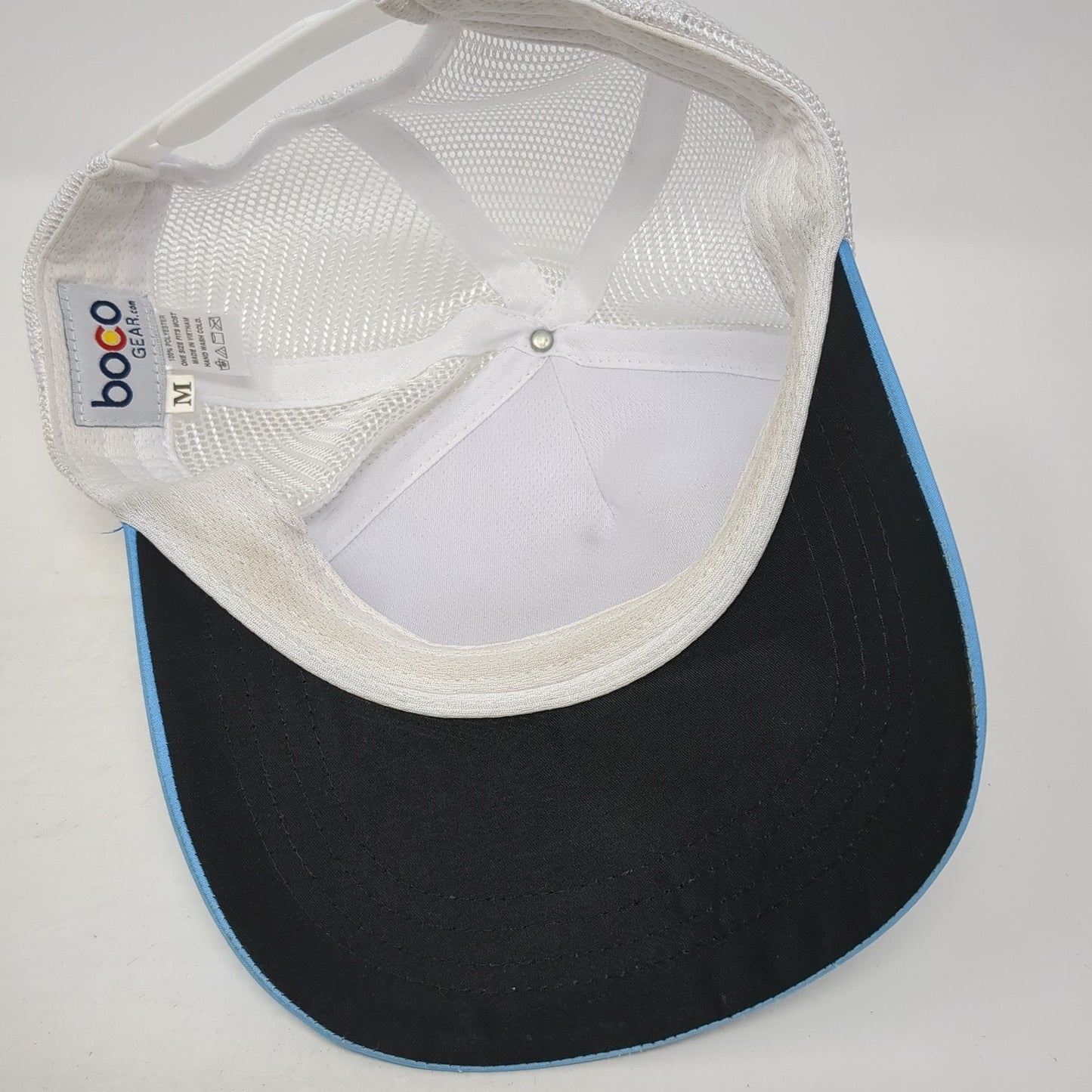 Palisades Ultra Snapback Mesh Back Trucker Hat Blue Medium Boco Gear