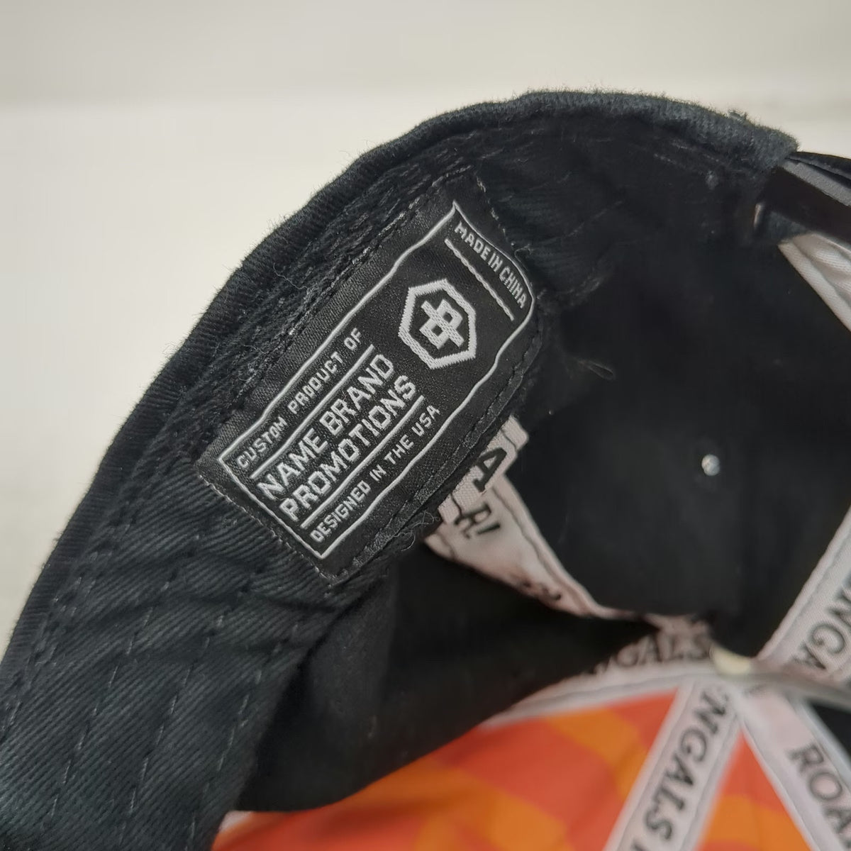 Cincinnati Bengals NFL Name Brand Promotions Snapback Black One Size Rubber Hat