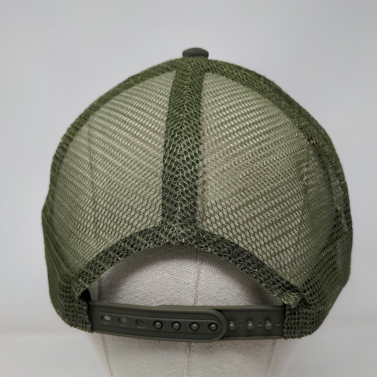 Cabela's Club Snapback Trucker Hat Green One Size Adjustable Mesh Back 6 Panel