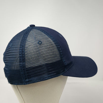 Carhartt Trucker Hat Blue One Size Mesh Snapback MC Logo Adjustable Workwear