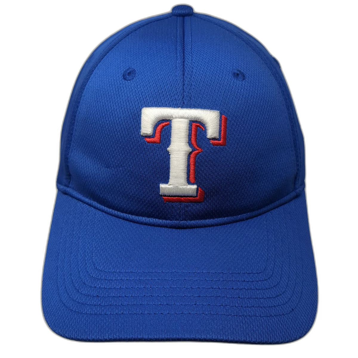 Texas Rangers MLB OC Sports Baseball Cap Blue OSFM Performance Curved Brim Hat