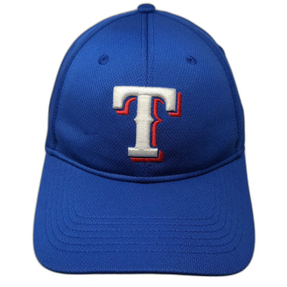Texas Rangers MLB OC Sports Baseball Cap Blue OSFM Performance Curved Brim Hat