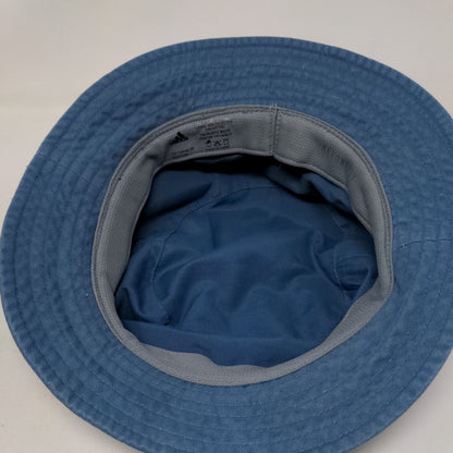 Adidas Aeroready Bucket Hat Blue One Size Embroidered Solid Lined