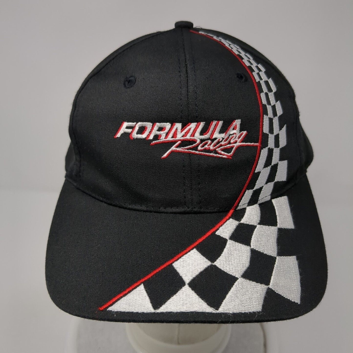 Formula Racing Snapback Hat Black OS Adjustable Embroidered 6 Panel Nissun Cap