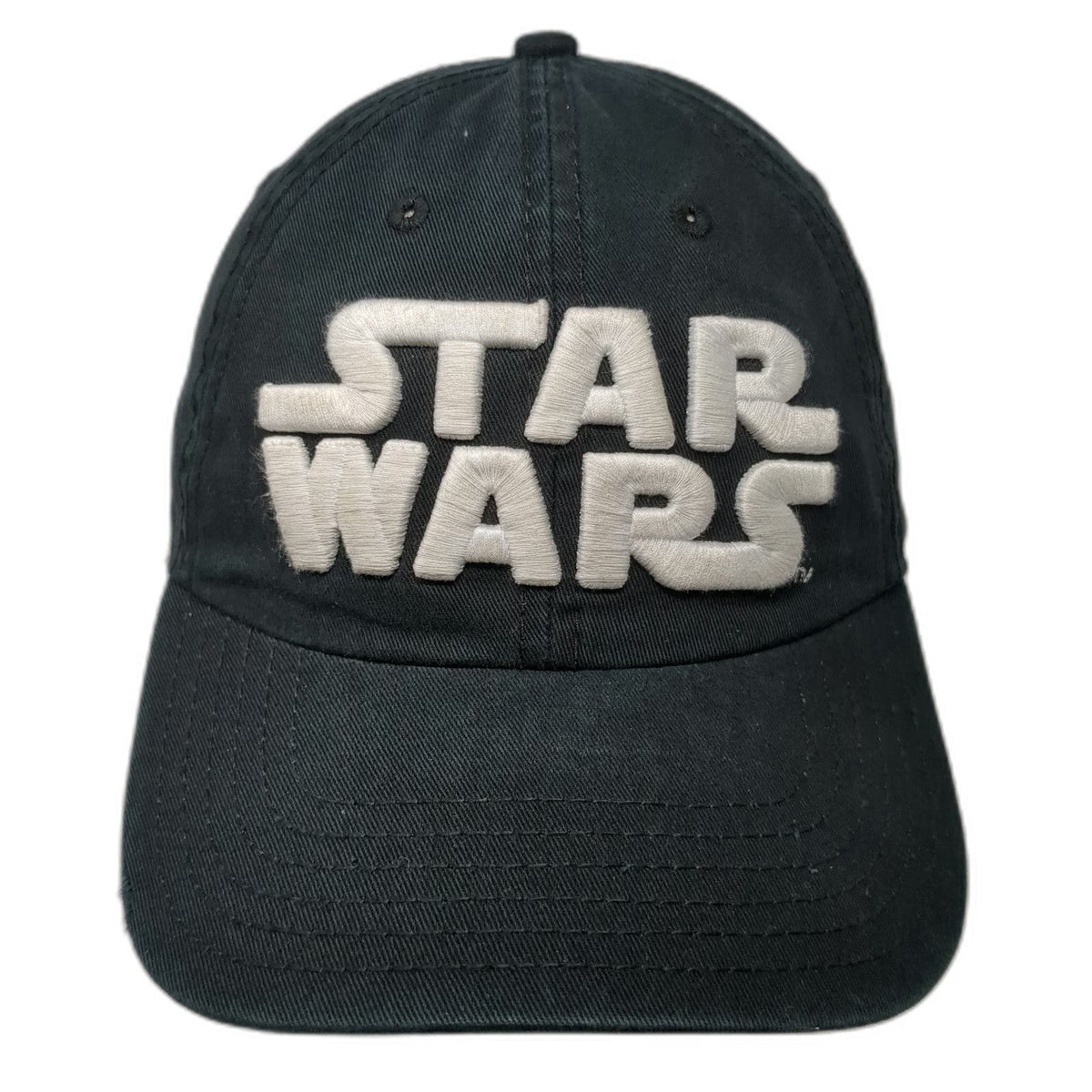 Star Wars Baseball Cap Black One Size Raised Embroidered Logo Hat Slideback