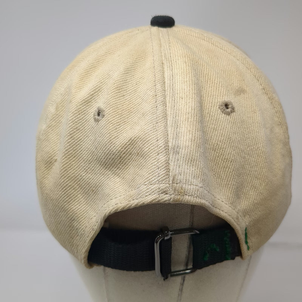 New Holland Baseball Cap Beige One Size Embroidered Bear Forest Nature Hat