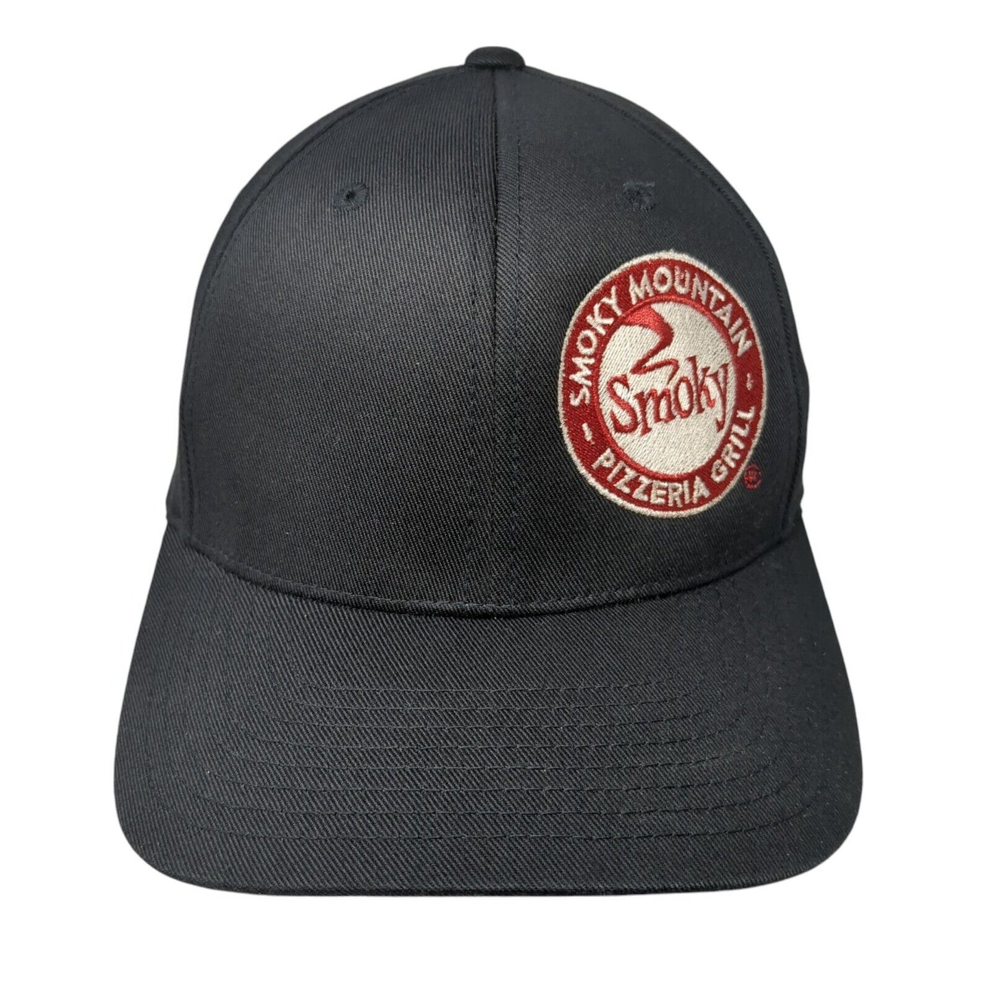 Smoky Mountain Pizzeria Grill Fitted Hat Black L/XL Flexfit Port Authority