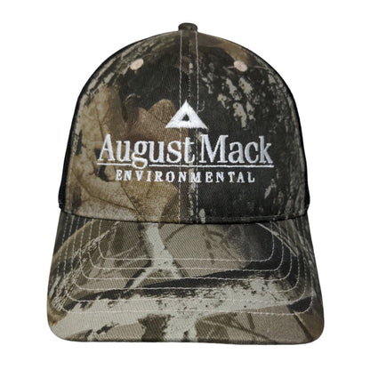 August Mack Environmental Strapback Trucker Hat Camouflage OSFA Mesh Back