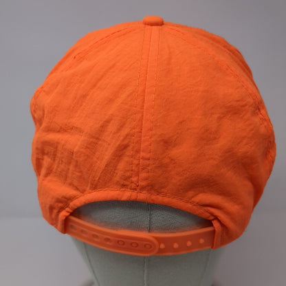 Unbranded Snapback Hat Orange One Size Adjustable 6 Panel Blank Rope