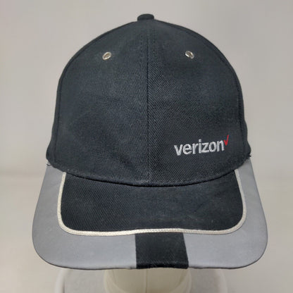 Verizon Slideback Hat Black OSFA Adjustable Embroidered Vent Holes