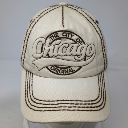 Robin Ruth 5 Panel Hat Beige Brown One Size Chicago City Original Thick Stitch