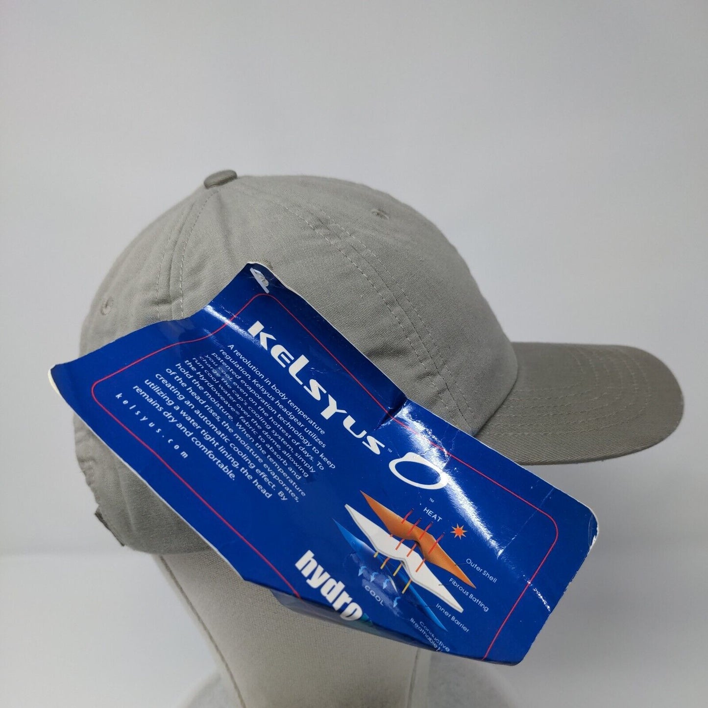 Kelsyus Strapback Hat Tan OSFA Embroidered Hydroweave Solid W/Tags